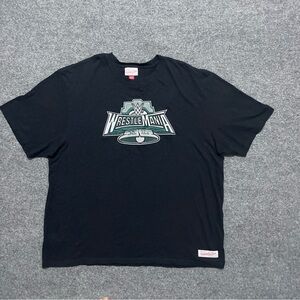 Wrestlemania XL WWE Mitchell & Ness Large Shirt Mens Size XXL Cut & Sew Logo